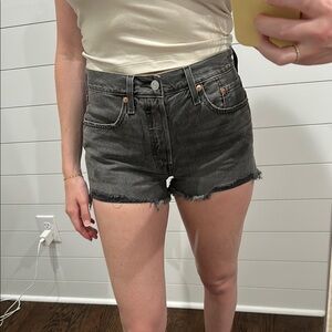 Levi Black Denim Shorts
